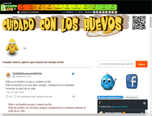 Tablet Screenshot of cuidadoconloshuevos.boosterblog.es