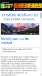 Mobile Screenshot of createandshare.boosterblog.es