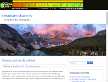 Tablet Screenshot of createandshare.boosterblog.es