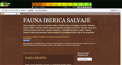 Desktop Screenshot of faunaibericasalvaje.boosterblog.es