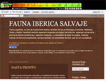 Tablet Screenshot of faunaibericasalvaje.boosterblog.es