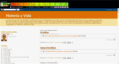 Desktop Screenshot of materiayvida.boosterblog.es