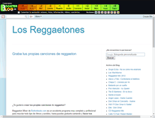 Tablet Screenshot of losreggaetones.boosterblog.es