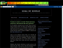 Tablet Screenshot of gomadeborrar.boosterblog.es