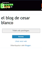 Mobile Screenshot of elblogdecesarblanco.boosterblog.es