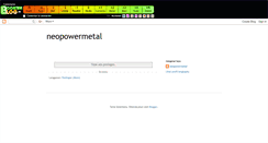 Desktop Screenshot of neopowermetal.boosterblog.es