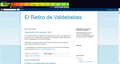 Desktop Screenshot of elretirodevaldebebas.boosterblog.es
