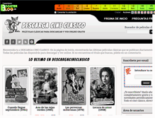 Tablet Screenshot of peliculascineclasico.boosterblog.es