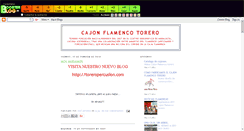 Desktop Screenshot of cajonflamencotorero.boosterblog.es