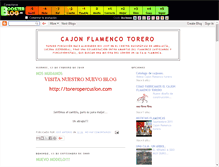 Tablet Screenshot of cajonflamencotorero.boosterblog.es