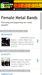 Mobile Screenshot of femalemetalbands.boosterblog.es