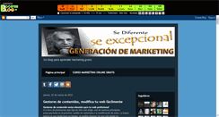 Desktop Screenshot of generaciondemarketing.boosterblog.es