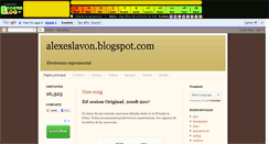 Desktop Screenshot of alexeslavon.boosterblog.es