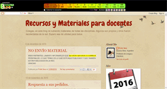 Desktop Screenshot of materialesparadocentes.boosterblog.es