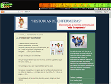 Tablet Screenshot of historiasdeenfeermeras.boosterblog.es