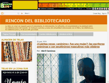 Tablet Screenshot of bibliotecarios.boosterblog.es