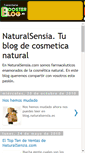 Mobile Screenshot of naturalsensia.boosterblog.es