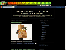 Tablet Screenshot of naturalsensia.boosterblog.es