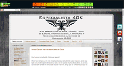 Desktop Screenshot of especialista40k.boosterblog.es