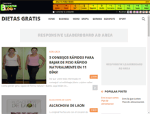 Tablet Screenshot of dietasgratis.boosterblog.es