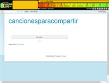 Tablet Screenshot of cancionesparacompartir.boosterblog.es