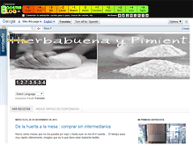Tablet Screenshot of hierbabuenaypimienta.boosterblog.es