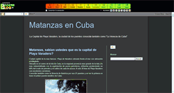 Desktop Screenshot of fotosdematanzasencuba.boosterblog.es