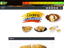 Tablet Screenshot of cookingcolombia.boosterblog.es