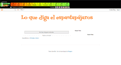 Desktop Screenshot of loquedigaelespantapajaros.boosterblog.es