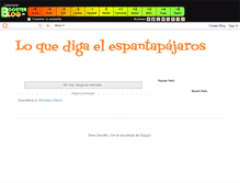 Tablet Screenshot of loquedigaelespantapajaros.boosterblog.es