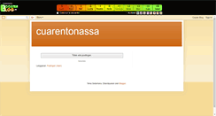 Desktop Screenshot of cuarentonasreunidas.boosterblog.es